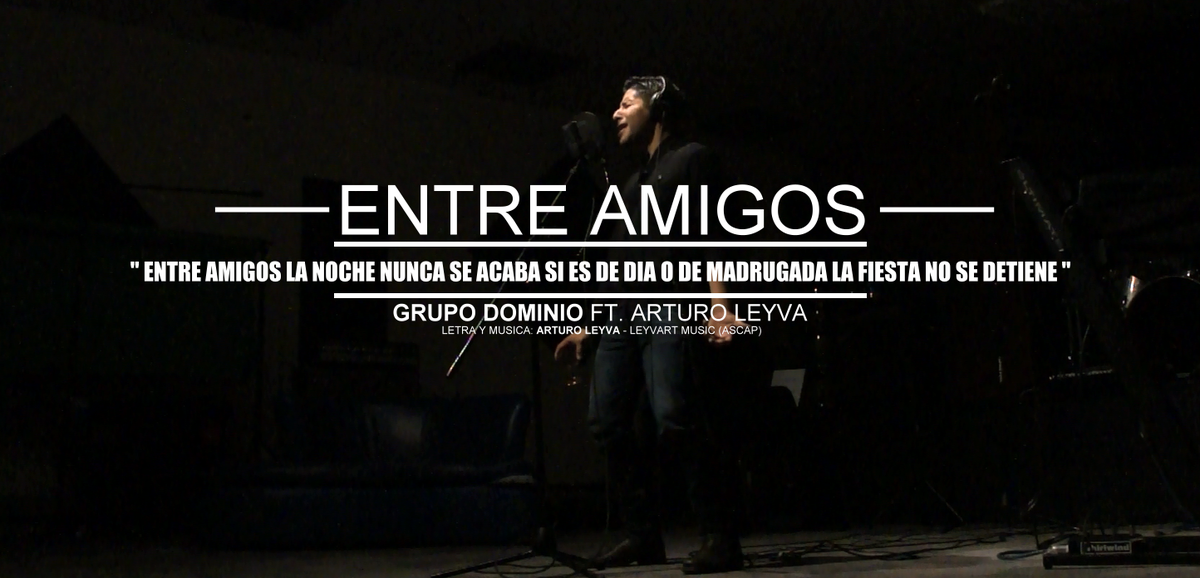 ArturoLeyva's tweet photo. Muy pronto algo a dueto con @GrupoDominnio  de Colombia se llama #EntreAmigos http://t.co/ccVFD1AOyX