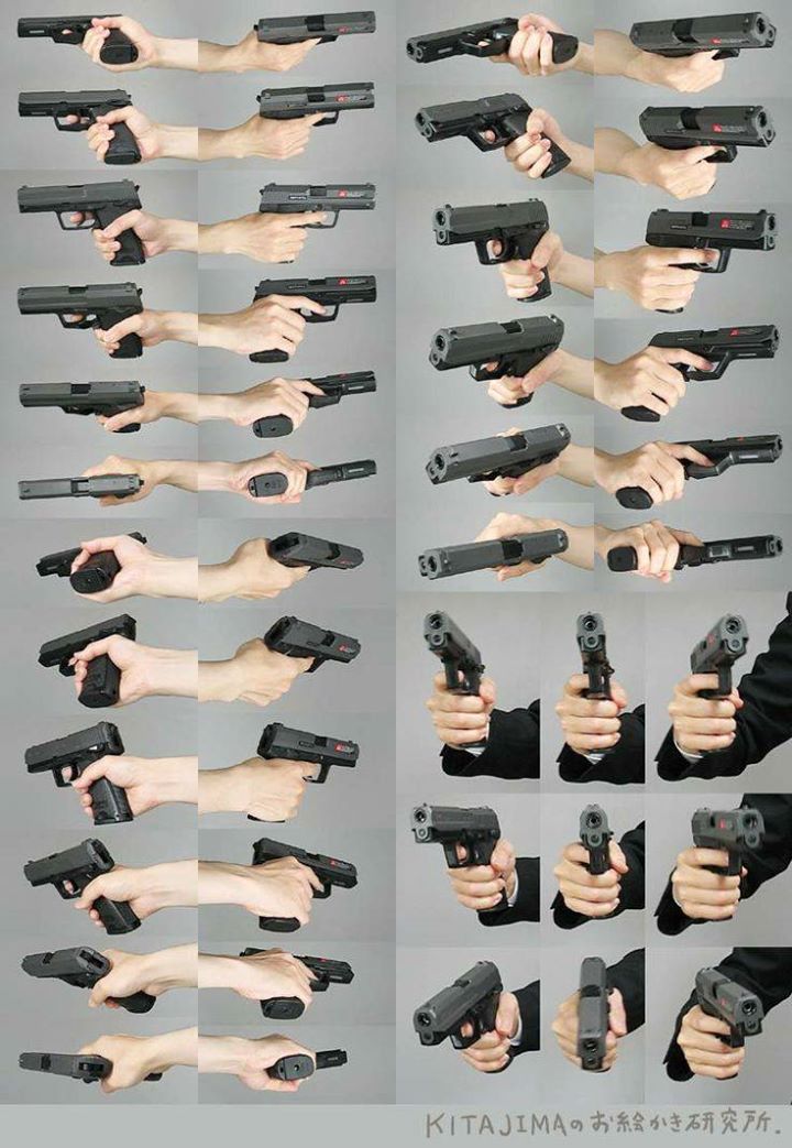 pics Hand Holding Gun Art Reference draw hand holding gun reference