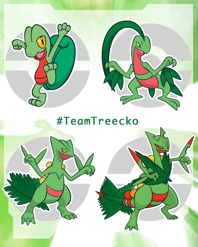 Pokemon's tweet photo. Think #TeamTreecko is leafing everyone in the dust? Tell us why! http://t.co/avdrpIqrA2
