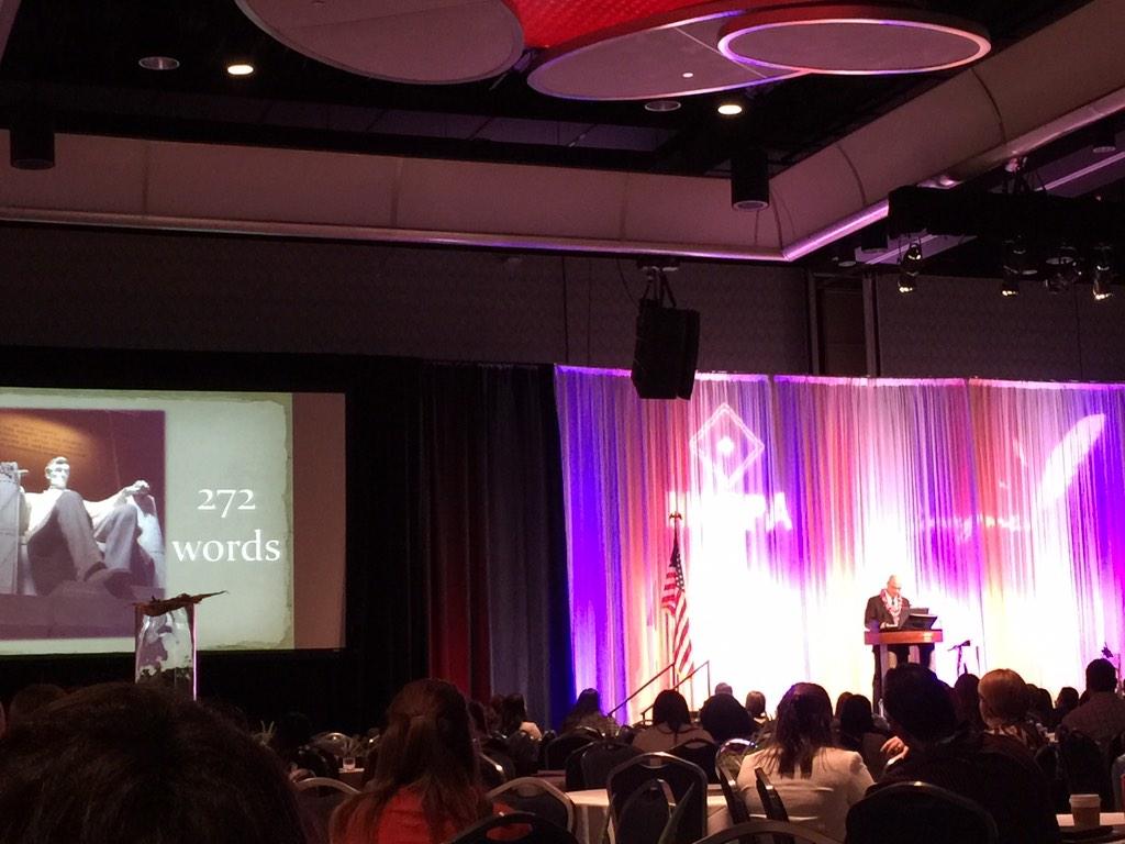 IMAGINE how you can TRANSFORM lives #NASPAWRC, even in as little as 272 words. Thank you Dr. Marshall Thomas.