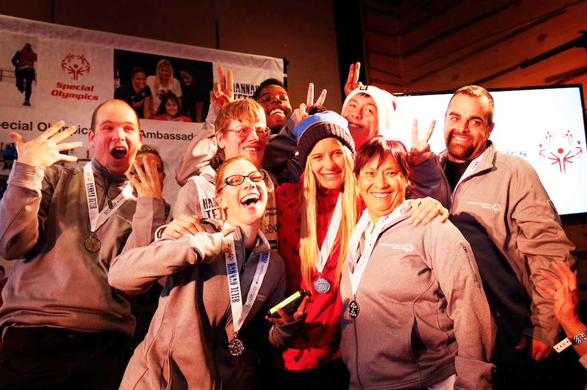 XGames's tweet photo. “Special Olympics athletes have a lot to teach us about sport and enthusiasm for doing what you love.”-Hannah Teter http://t.co/N7pTJzvYnv