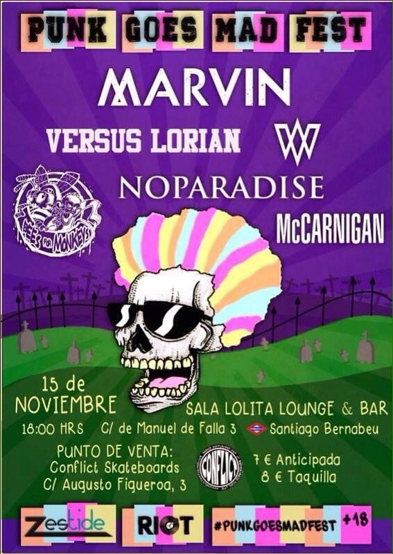 GuchoWoV's tweet photo. Este sábado tocamos en el #PunkGoesMadFest !!! Un honor volver a participar en el festival de la mano de @Zestide ! http://t.co/8OhT1ywKUB