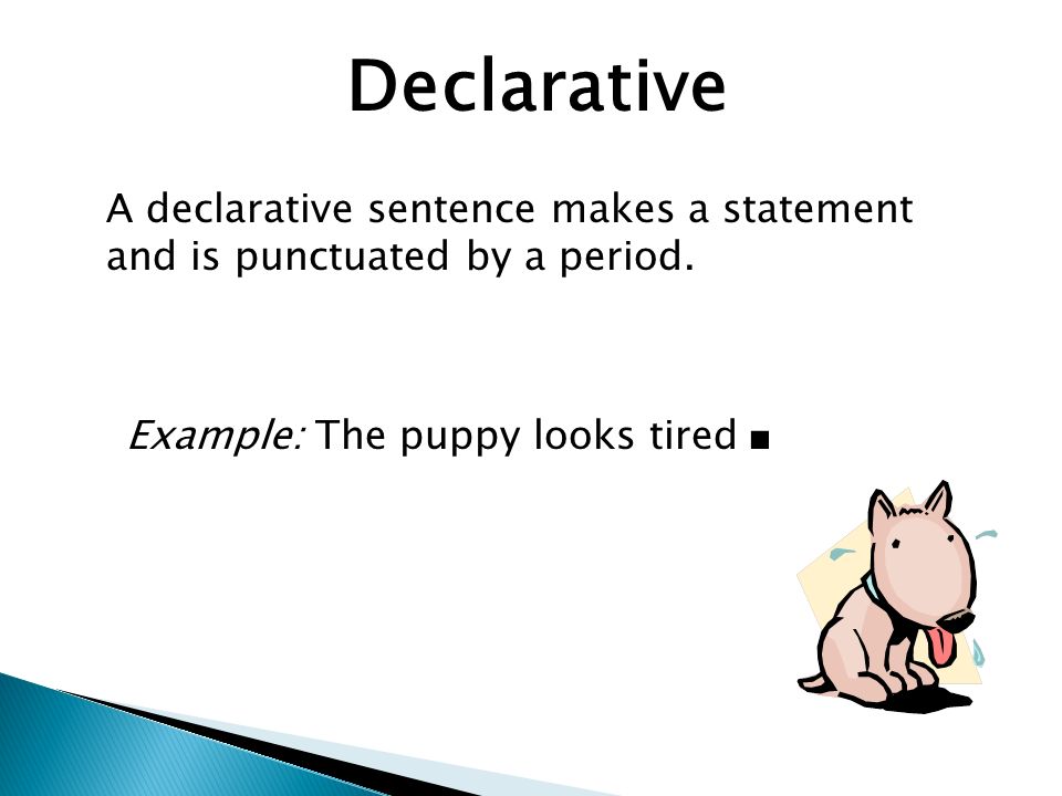 Declaratory Sentence Worksheet