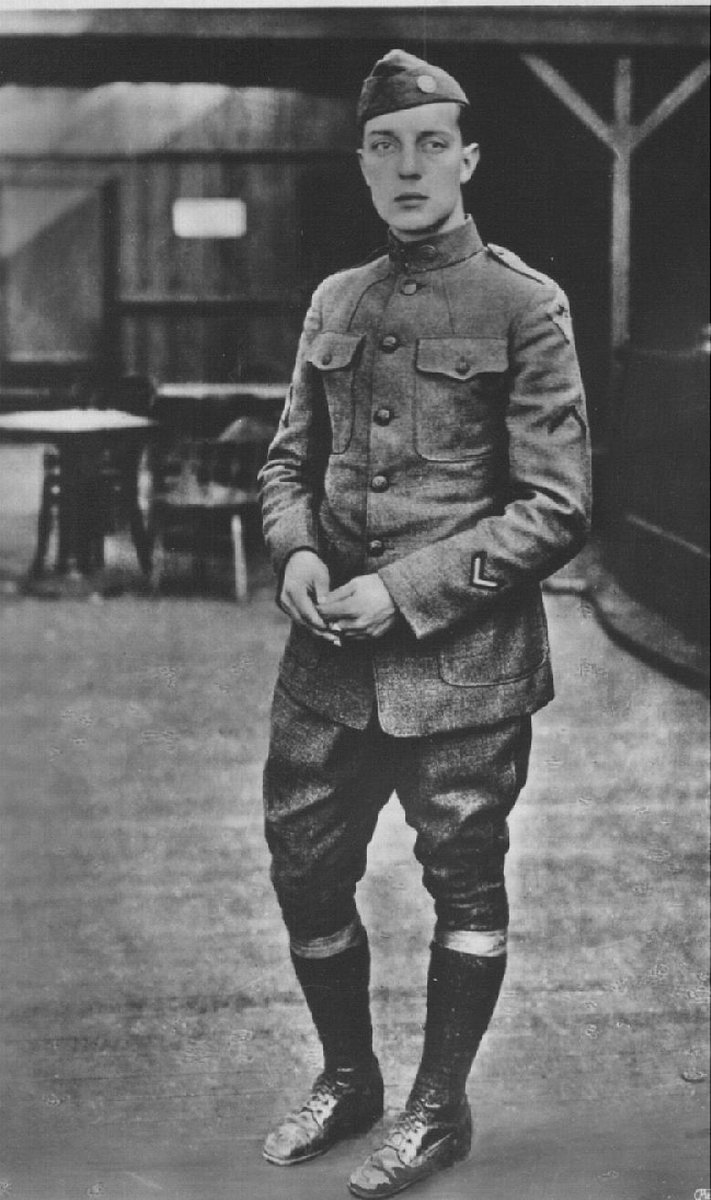 silentmoviesera's tweet photo. Buster Keaton WW1 1917 #busterkeaton #VeteransDay http://t.co/vdhQap5z9L