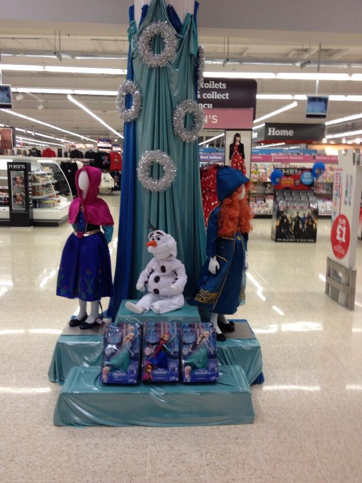 Frozen dress up &amp; merchandise available at Sainsbury Cheadle. Buy now before we sell out!! #frozen is the best #N07JS