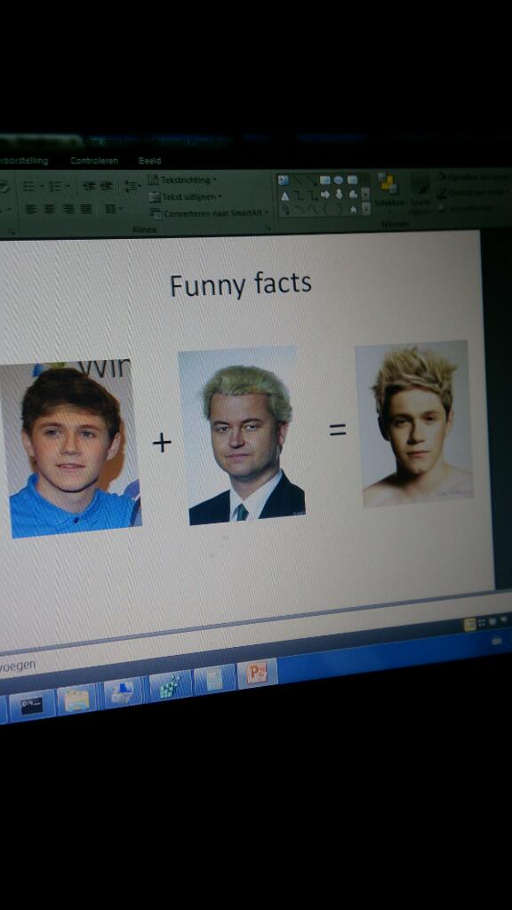 Mijn zusje doet haar presentatie over One Direction.