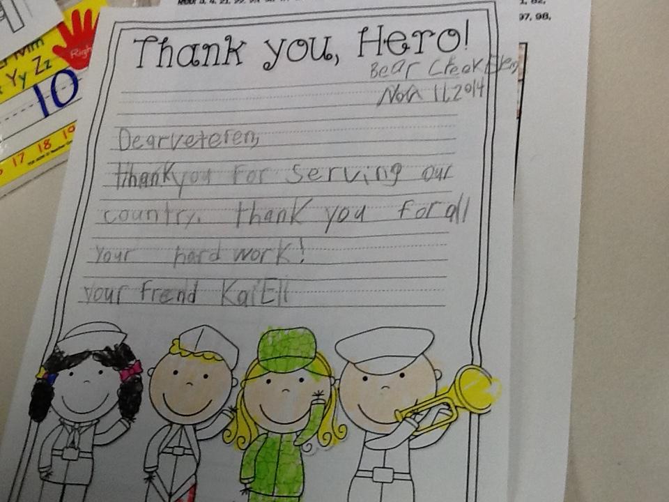 MSimmonsBCE's tweet photo. Honoring our military with friendly letters in 1st grade. @bcefirst #bceschamps http://t.co/xixd7BNpdH