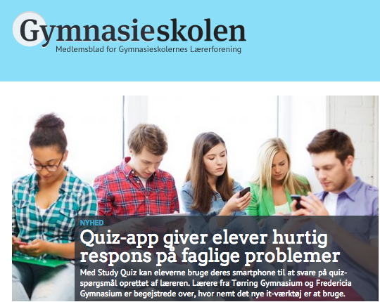 StudyQuiz's tweet photo. Artikel i @Gymnasieskolen http://t.co/1iuqRaJ9c0 #skolechat #digilaering #itigym http://t.co/PBMuQnDFBI