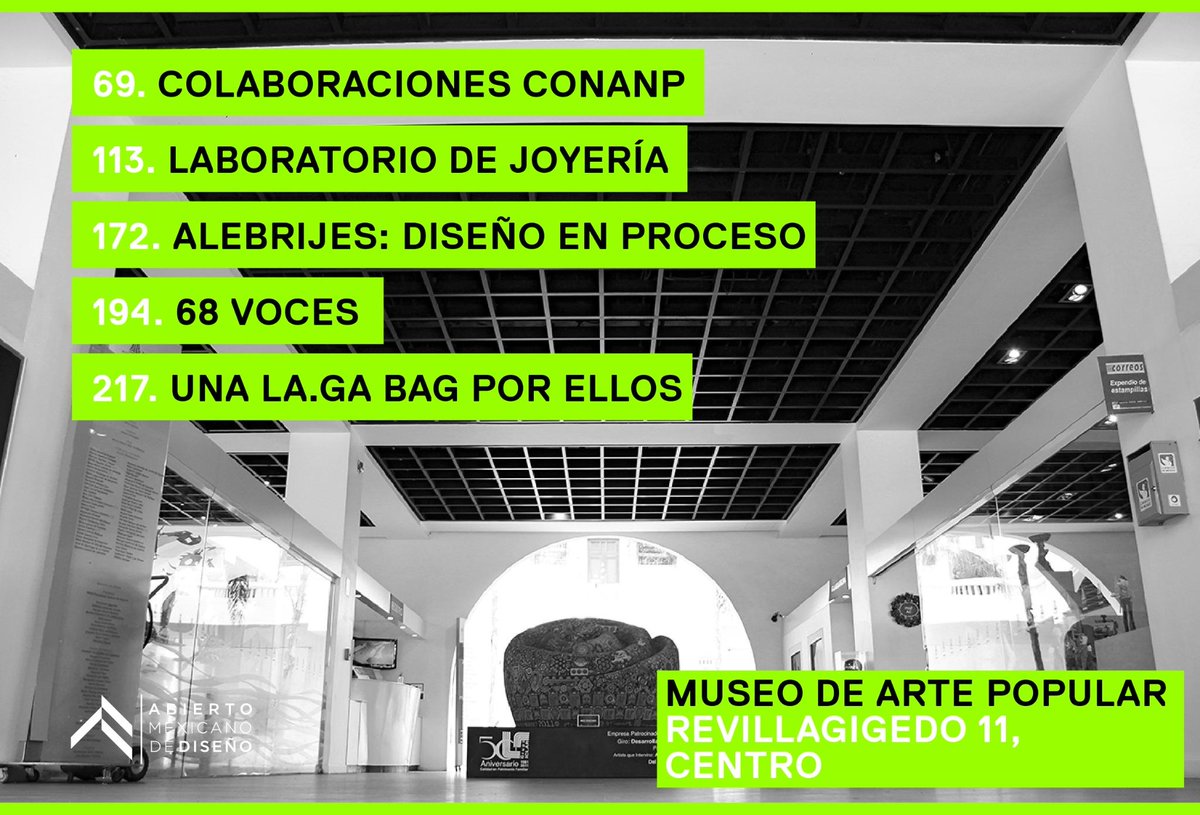 abierto_cdmx's tweet photo. Algunos proyectos que te encontrarás en el @map_mexico 

#AMD2014 #AMDProcesos #MuseodeArtePopular http://t.co/AhoS6Ecxh9