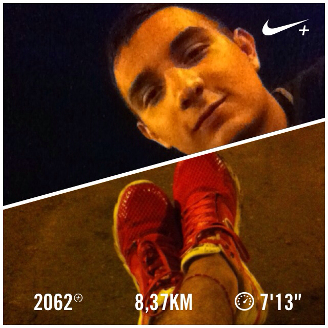 maurocampo's tweet photo. 😅😅 cardio nigth 💪💨 Acabo de correr 8,37 km con Nike+. http://t.co/41Fy9SakmX #nikeplus http://t.co/A0TUo2IRPg