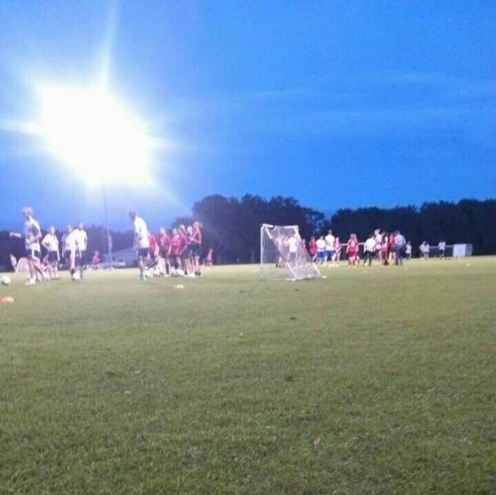 MCCWomensSoccer's tweet photo. Why we are here. Coaching youth in the community and donating toys to kids. @TheNCCAA  #GamePlan4Life #RollThunder http://t.co/kjRfnRbQn7