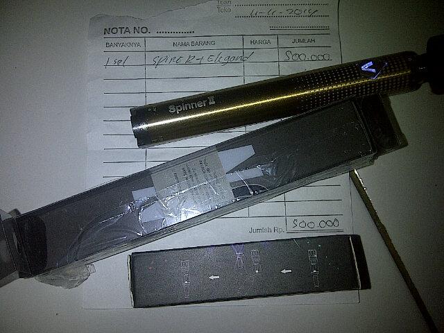 bellemela's tweet photo. For sale vision spinner II + elegand, cuss yg pengen kece, baru kemaren dibeli beem ganti warna ☺ http://t.co/R08EnnoxTz