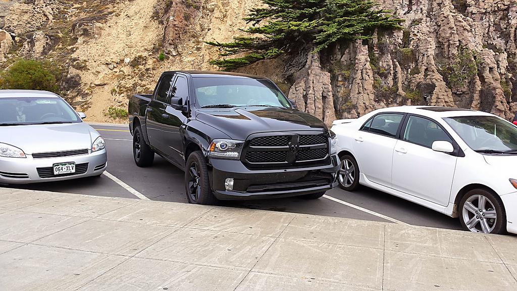 My truck at the cliffs...