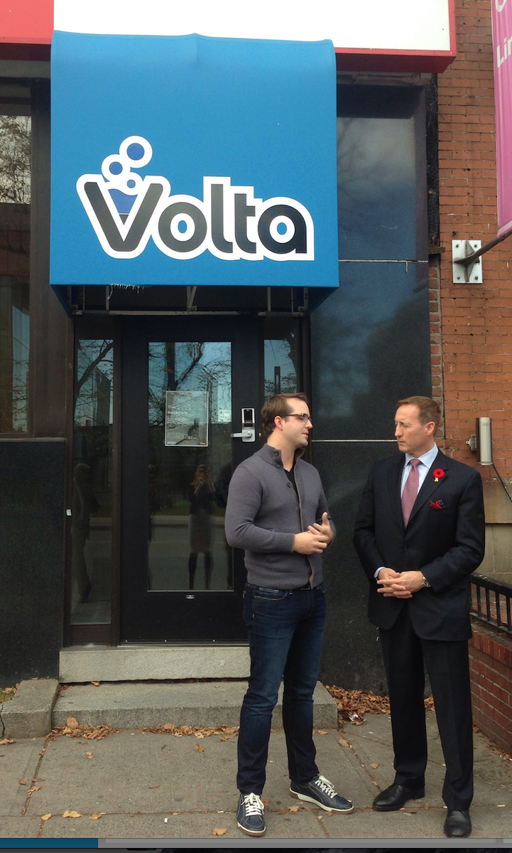 voltaeffect's tweet photo. Thanks again @MinPeterMacKay for coming by Volta this week to meet our companies and entrepreneurs! #voltaeffect http://t.co/ZtpO31kXnn