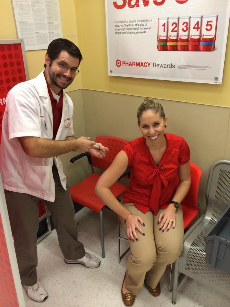 MichelleDiazTGT's tweet photo. Got my flu shot today! #ThanksNic #T0813rocks #bestteaminretail @amysstanleyrx @320Reed http://t.co/bixP6U0du2