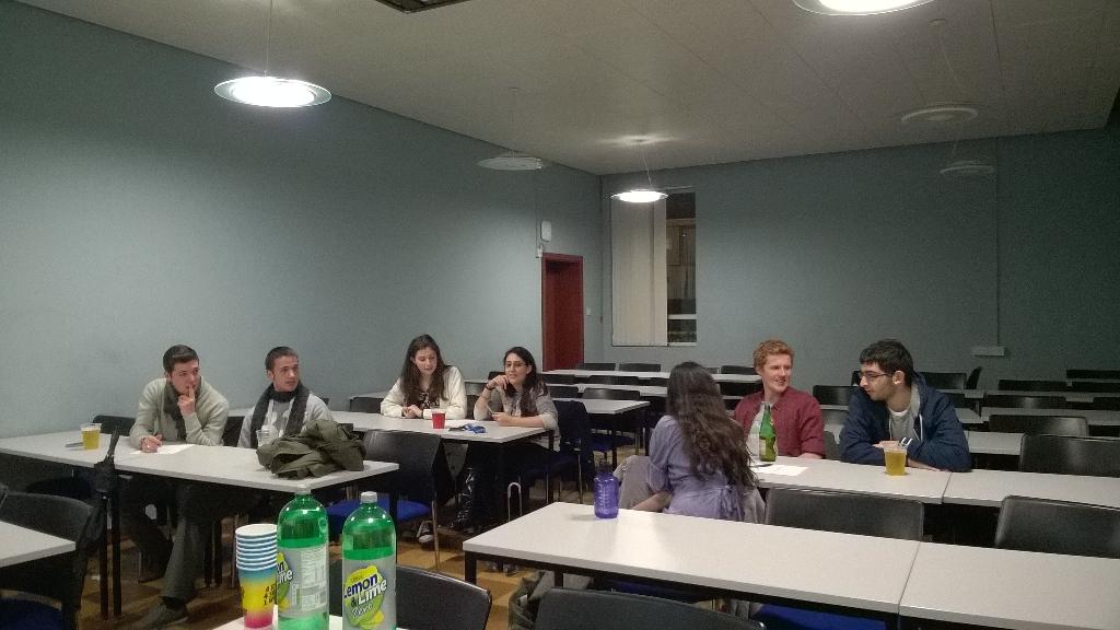 SwanseaJSoc's tweet photo. Quiz teams working hard in round 1! http://t.co/Jvg2o4BWTm