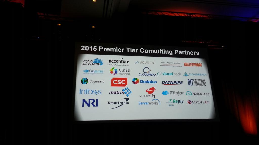 Wohooo <a href="/minjarcloud/">Minjar</a> in there among the elite list of premier consulting partner :) #AWSreInvent