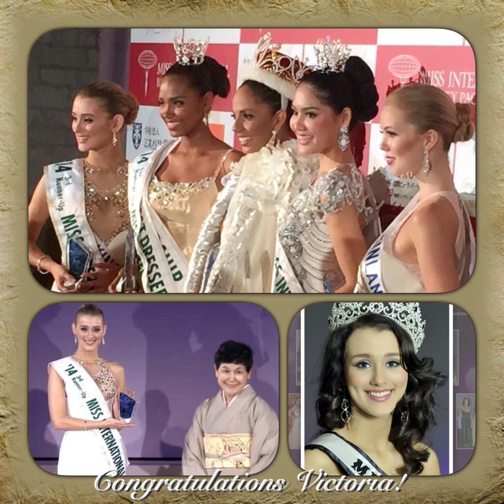 Congrats to <a href="/VTooby/">Victoria Tooby</a> on placing 3rd RU <a href="/MissInterOrg/">Miss International</a>! Wow...from #teengalaxy #wales in 2011 to now! We're so proud.👑
