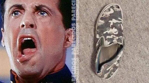 SonParecidos's tweet photo. Sylvester Stallone y Zapatillas #Humor http://t.co/FMPhGJuZHH