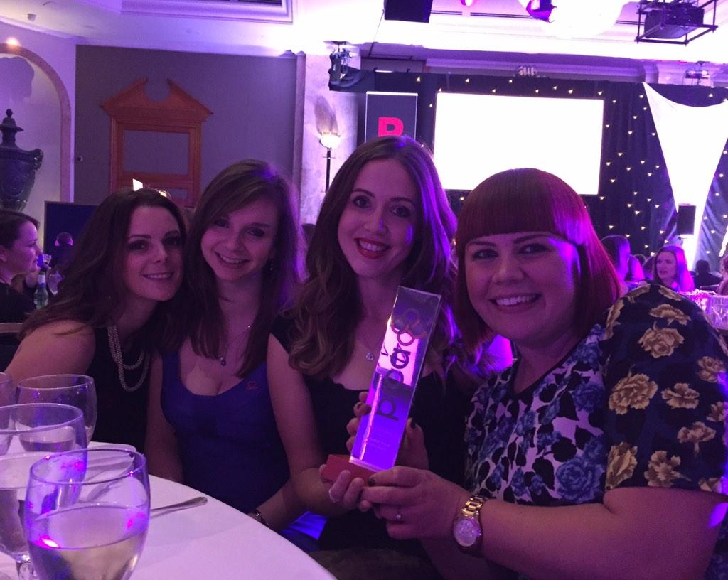 ONbroadcast's tweet photo. HUGE congrats to @TheBHF team for scooping the @PRCA_Awards' Media Relations gong. We loved working on #RampUpTheRed! http://t.co/6aOMuYHUea