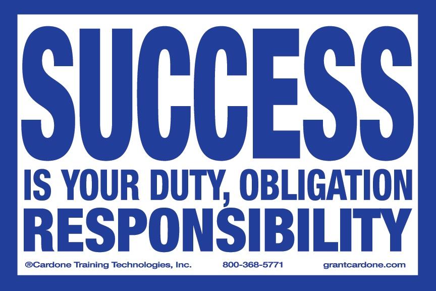 Grant Cardone on X: “Success is my duty and I ain’t quitting til I