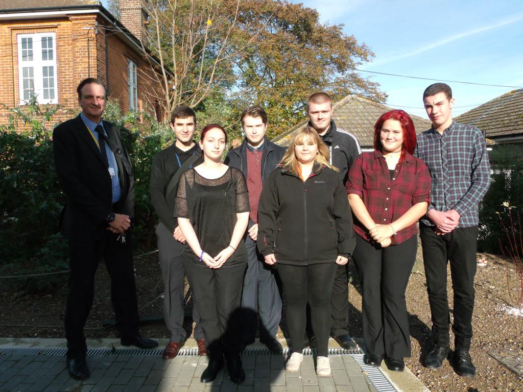 RNSdebate's tweet photo. The Robert Napier School, Gillingham memorial garden opening today. Made of 64 remembrance crosses @bbcsoutheast http://t.co/xEWPIpCPgE