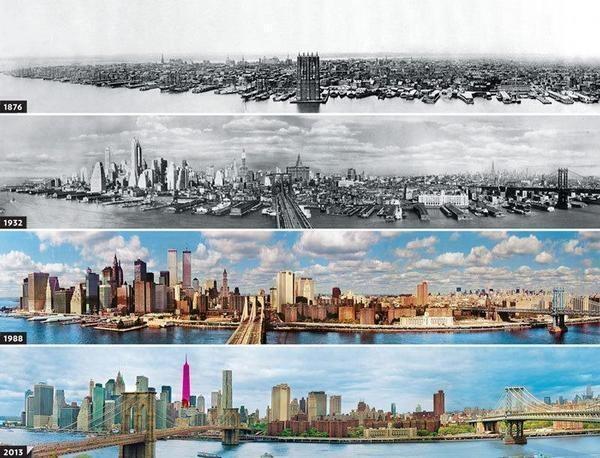 Evolution of New York's Skyline since 1876.