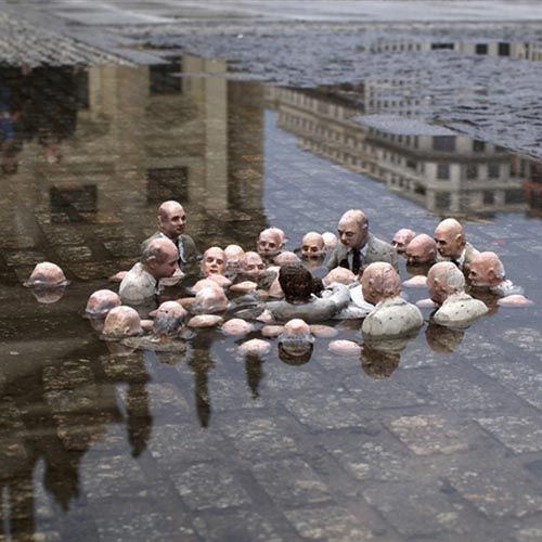 eventsfy's tweet photo. AMAZING #streetart Politicians discussing #globalwarming #eventsfyYourWeekend http://t.co/ouKUtTZQEV