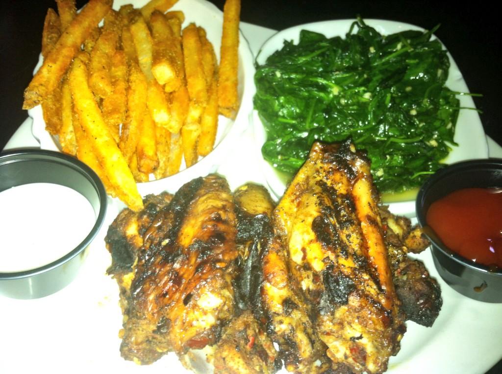 JUST SOME OF THE AMAZING FOOD THAT WILL BE AVAILABLE AT OUR #GrandOpeningEvent SUNDAY! JERK WINGS! #TheWolfsDenAtl