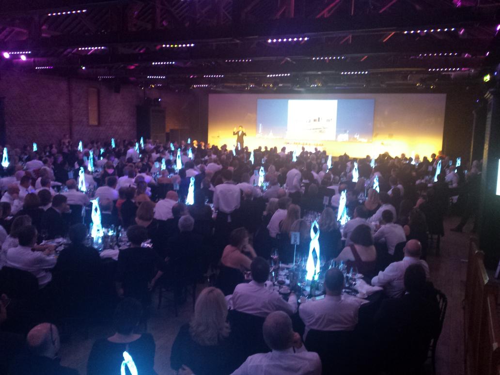 virtualgoogle's tweet image. George Clarke guest speaker at #labcawards