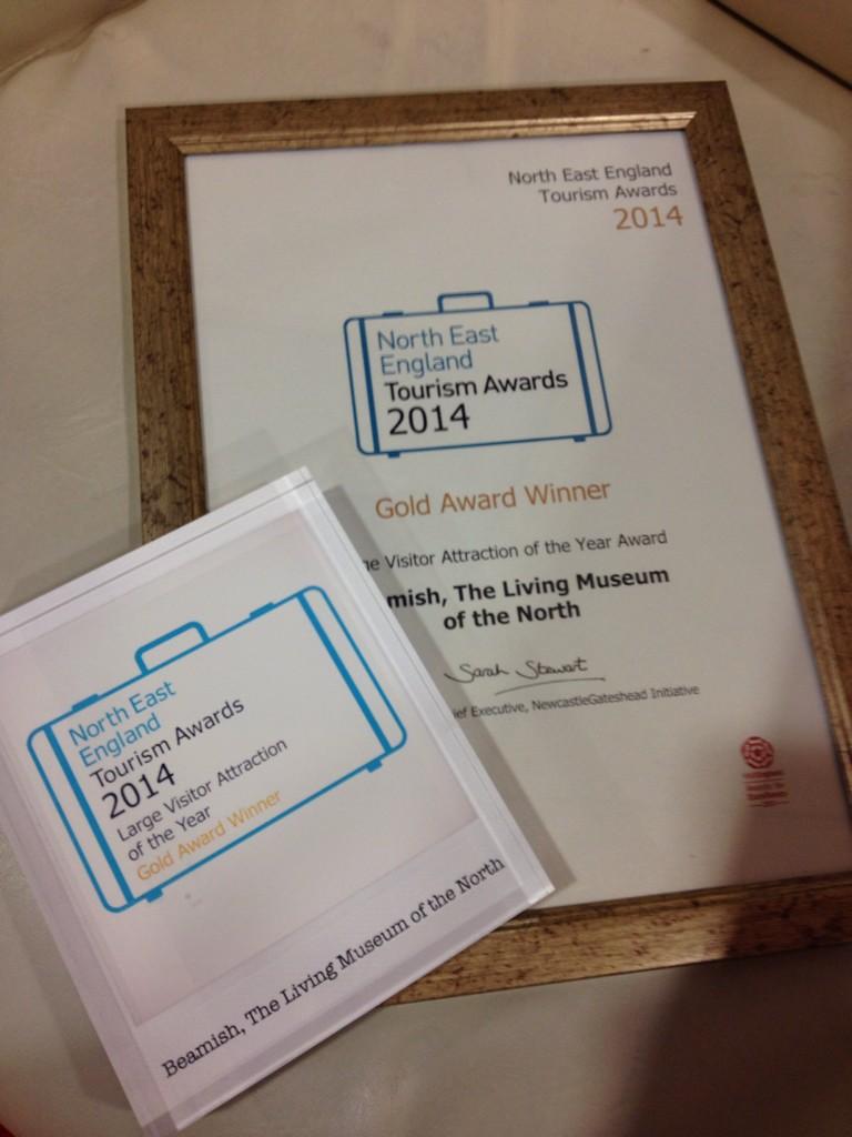 NorthumbrianH2O's tweet photo. Congratulations! "@Beamish_Museum: We won! Large Visitor Attraction of the Year @TourismAwardsNE. #NEETA2014 http://t.co/QoXp7CAsue”
