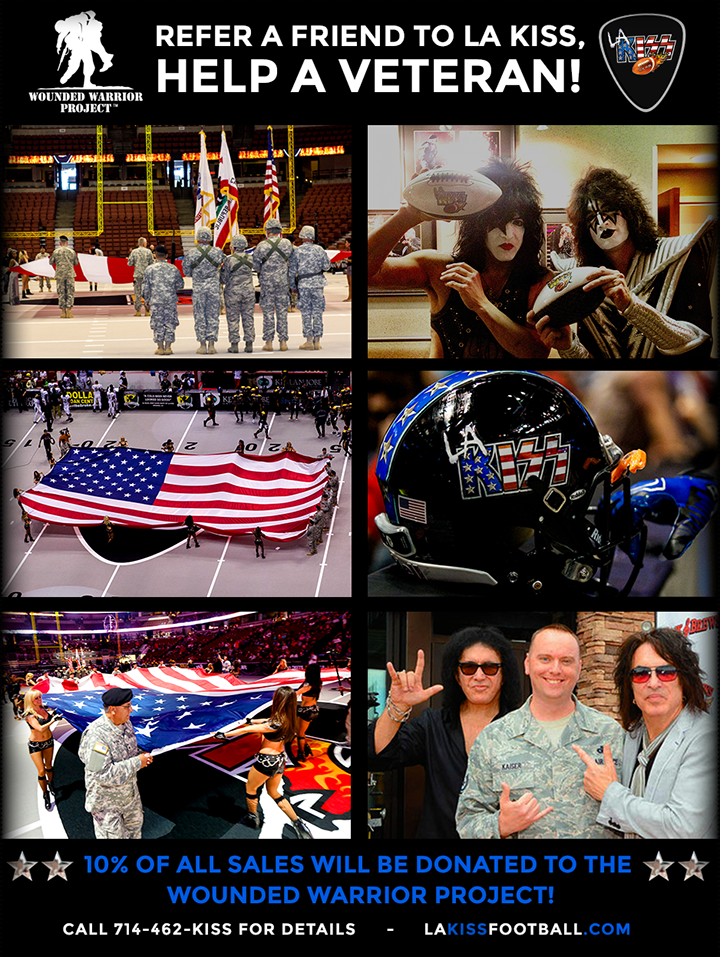 PaulStanleyLive's tweet image. Tell a friend to purchase #LAKISS season tickets TODAY and support @WWPINC! Call 714-587-2630 now! #RESPECTTHEVETS