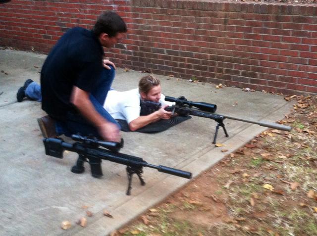 JustineKish's tweet photo. This is just freaking awesome! #SniperPractice http://t.co/vr7zsbGSXF http://t.co/iQYt0T4lze