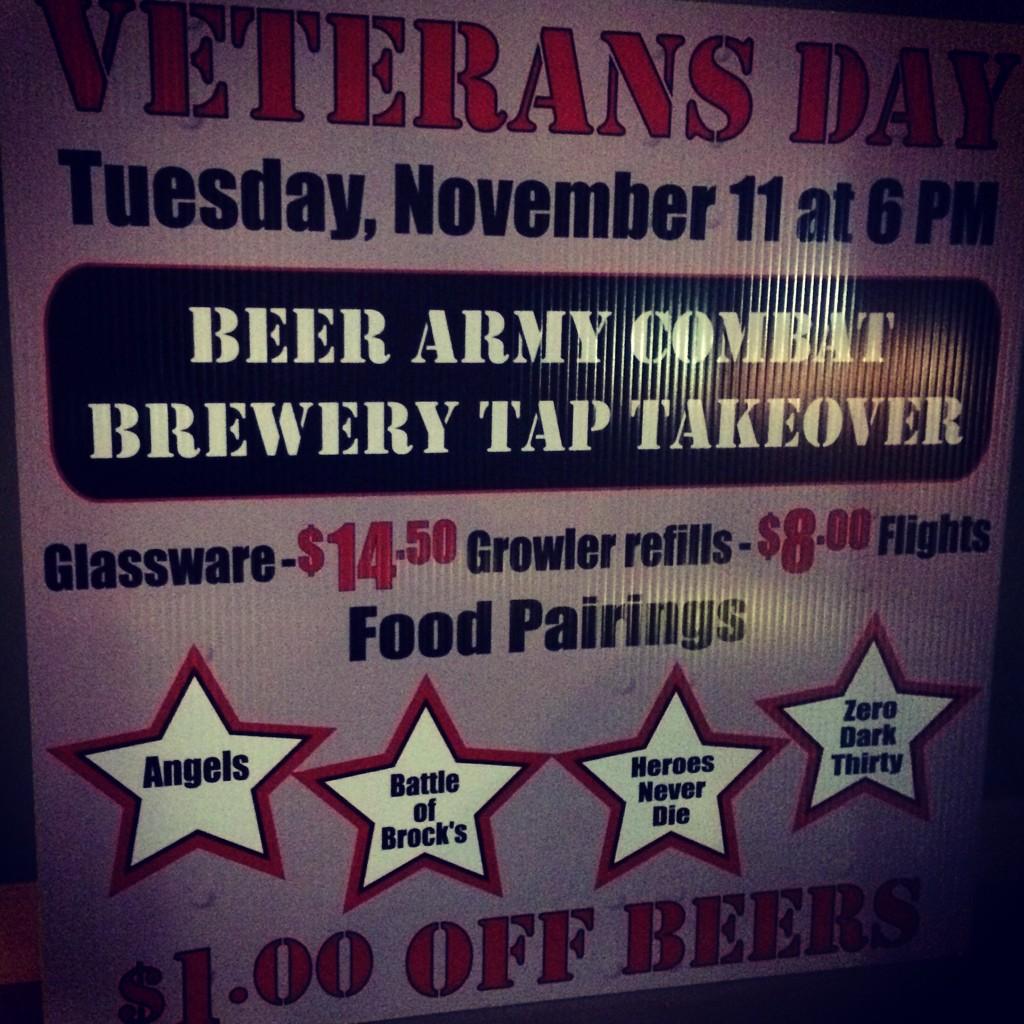 Hanging out at #Libations #Millersville for a tasty <a href="/BeerArmyBrewing/">BeerArmyBrewing</a> Tap Takeover. $1 off all <a href="/BeerArmy/">Beer Army Gastropub</a> brews!