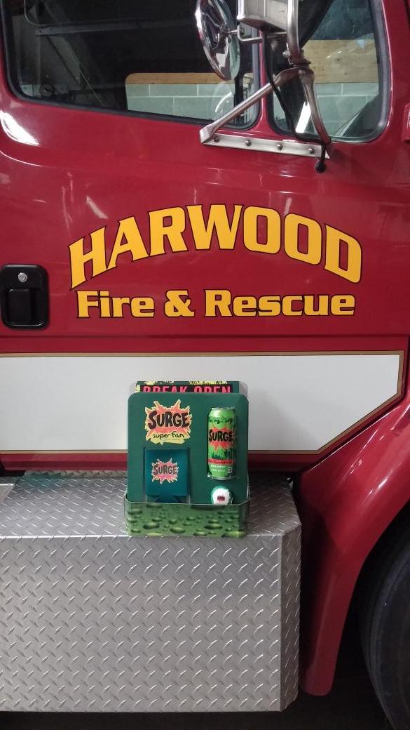 MarcMosser's tweet photo. @SURGE FedEx made a stop today! #SURGEisback #Firefighterfuel. Thank You so much @SURGE http://t.co/pp28TUY9EX