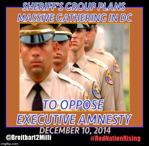 RedNationRising's tweet photo. Call Your Sheriff! Ask If They're Marching On DC, Dec 10th For #NoAmnesty #StandWithSheriffs #RedNationRising http://t.co/3Dh4erj2NE