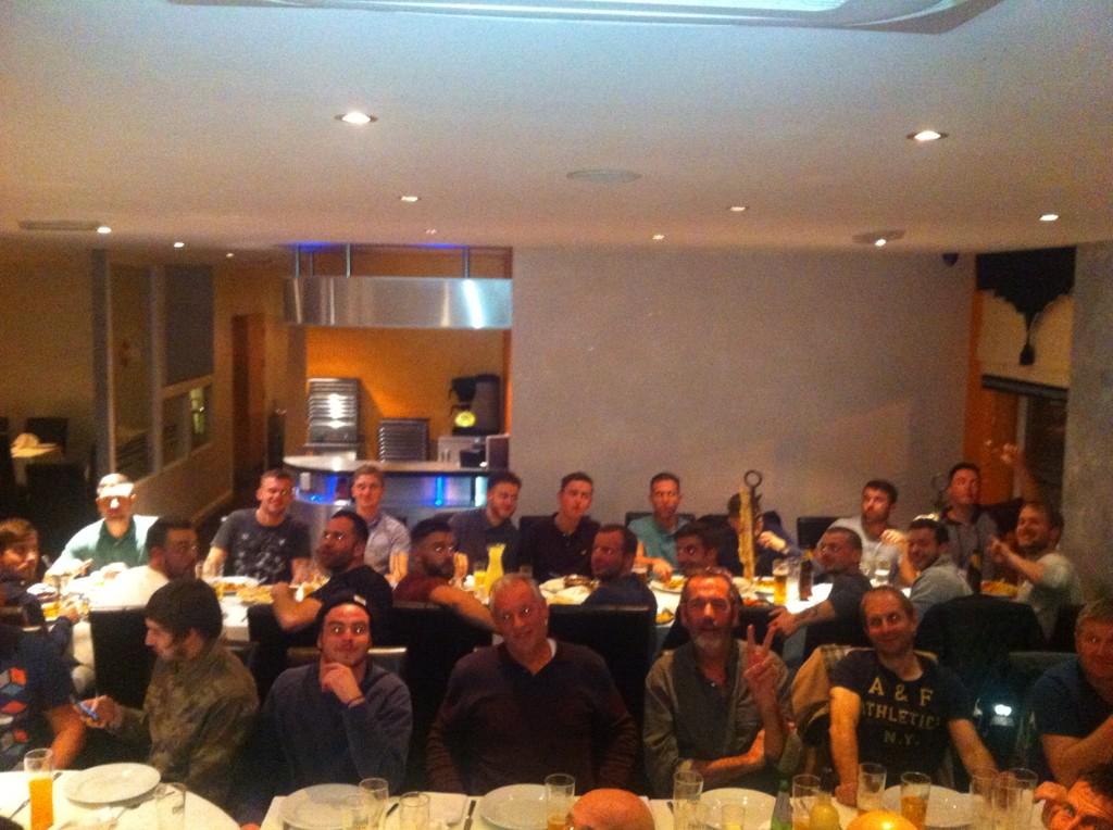 Horbury_TownFC's tweet photo. Worlds longest quiz and amazing food, thank you @cinnamon_lounge for a great night #lads #8in8 #UTT http://t.co/M6hta3gNCL