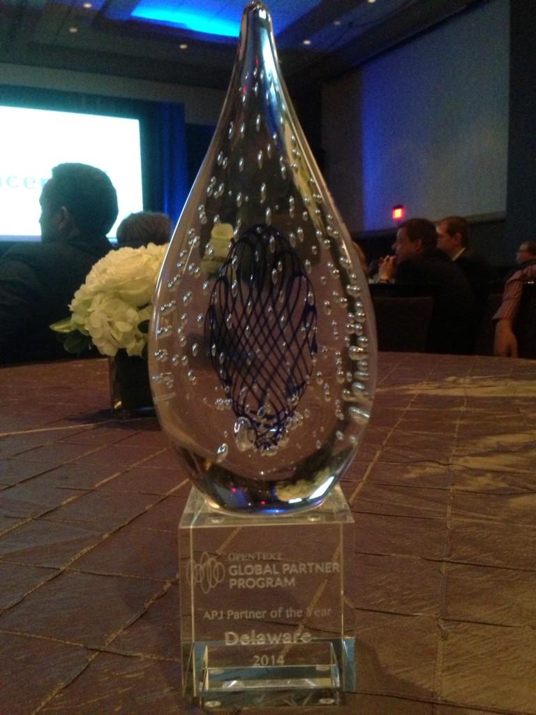 raedemaekerj's tweet photo. Delaware Consulting won the 'APJ partner of the year' award at  #OTEW2014 @_DelawareC http://t.co/301unm7xa8