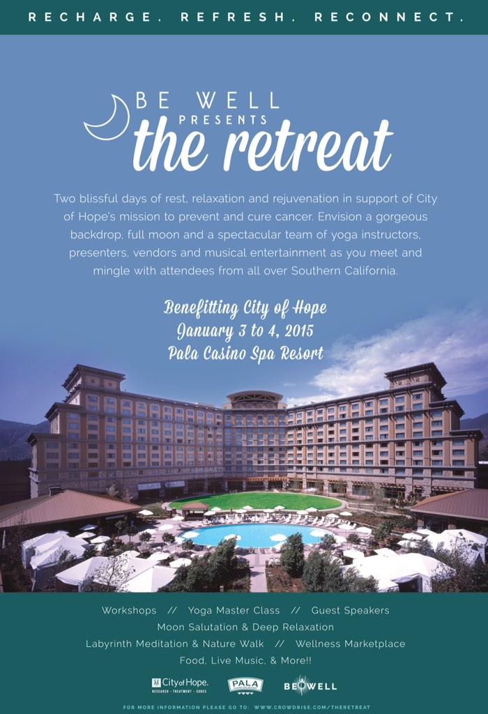 Heidiminga's tweet photo. Coming January 3&amp;4, 2015...The Retreat. Fundraiser for City of Hope. Sign up at http://t.co/IfHP6wiljQ http://t.co/605eDxmIyu