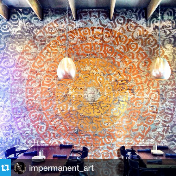GranvilleCafe's tweet photo. Check out this awesome photo of our rad @CRYPTK mural inside #Granville #StudioCity! #Repost #CryptikMovement #LaArt http://t.co/YIMeZUZq2r