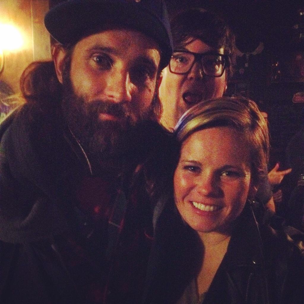 Kaygyde's tweet photo. Thx to the amazing @thestrumbellas for a foot stompin good show in Wpg ..O and thx for the #photobomb to #strumbellas http://t.co/llkeAWmETV