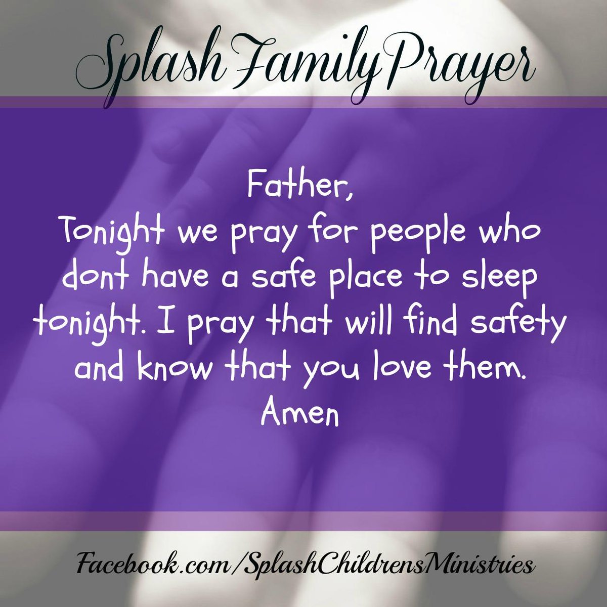 CWCSPLASH's tweet image. We invite you family to pray together this evening with this simple prayer.