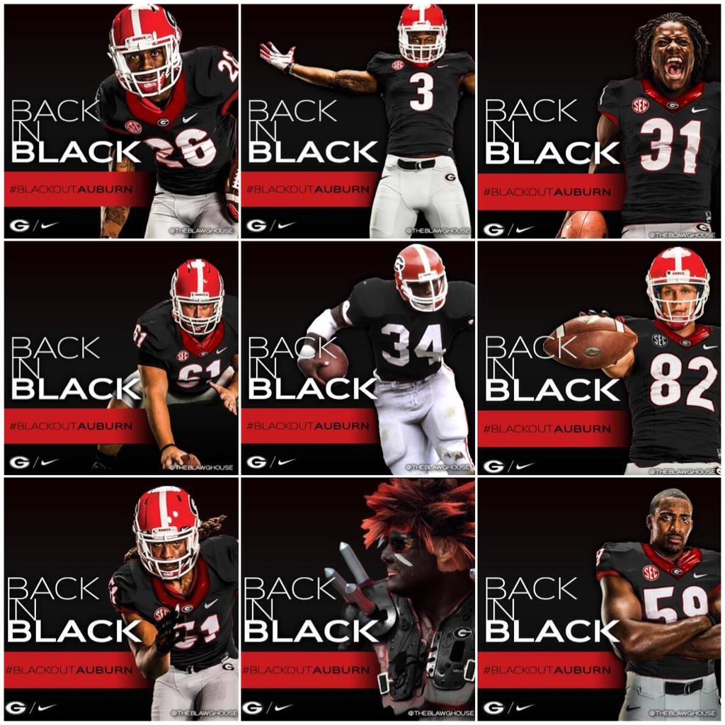 UGAfootballLive's tweet photo. If you're going to the game, wear black. If you know people going, tell them to wear black! Pics via @TheBlawgHouse http://t.co/SLMwnYejgd