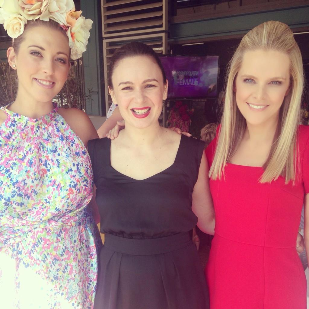 DeborahClay's tweet photo. Fantastic event #CosmoFFF.@dr_nikkig and @LaurenSSams. I enjoyed presenting award for radio personality ➡️@MazCompton http://t.co/b1xZNrte2R