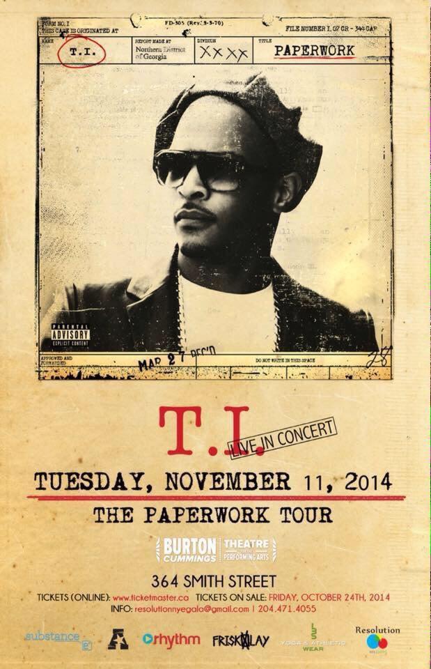DJMLK's tweet photo. #Winnipeg tonight #BurtonCummingsTheatre #PaperworkCanadaTour http://t.co/sDNXPKp1sO
