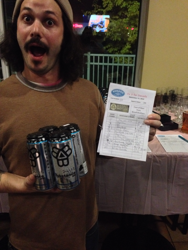 Thanks <a href="/BissellBrosBrew/">Bissell Brothers</a> &amp;  <a href="/sniffrulez/">Josh</a> for the clearinghouse of fund raising for @sebagobrewing #doitfordanielle