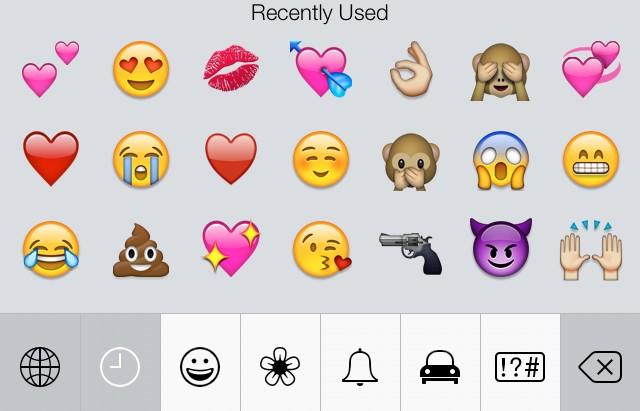 olicidey's tweet image. my recently used emojis actually look really cute for once, oh