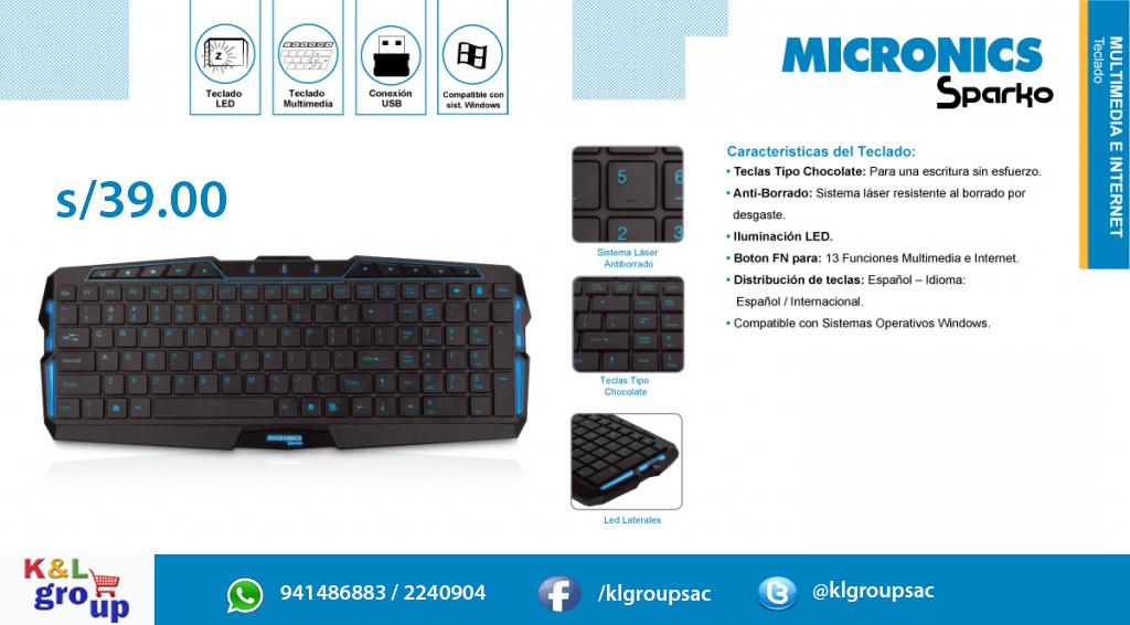 klgroupsac's tweet image. Teclado Gamer Con Iluminación Led Micronics a sólo s/39.00!!