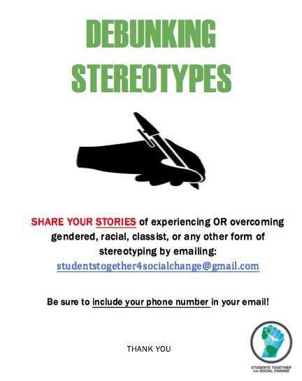 Beyond excited for this campaign! #DebunkingStereotypes #STSC