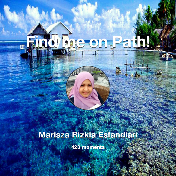 rizki_esfan's tweet photo. I've shared 423 memories with my friends on #Path - see them now at http://t.co/GKHHlAwcTY! #thepersonalnetwork http://t.co/g2ap4p4boL